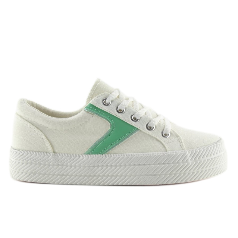 Sneakers bianche con suola alta K1831401 Blanco bianca