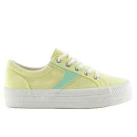Giallo K1831401 Sneakers Amarillo con suola alta