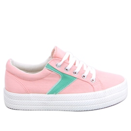 BM Rosa Sneakers con suola alta K1831401 Rosa