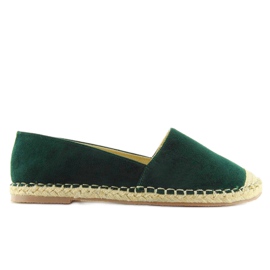 Espadrillas in suede verde LT22K-5 verde