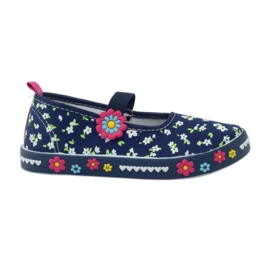 American Club Sneaker americane con soletta in pelle blu navy
