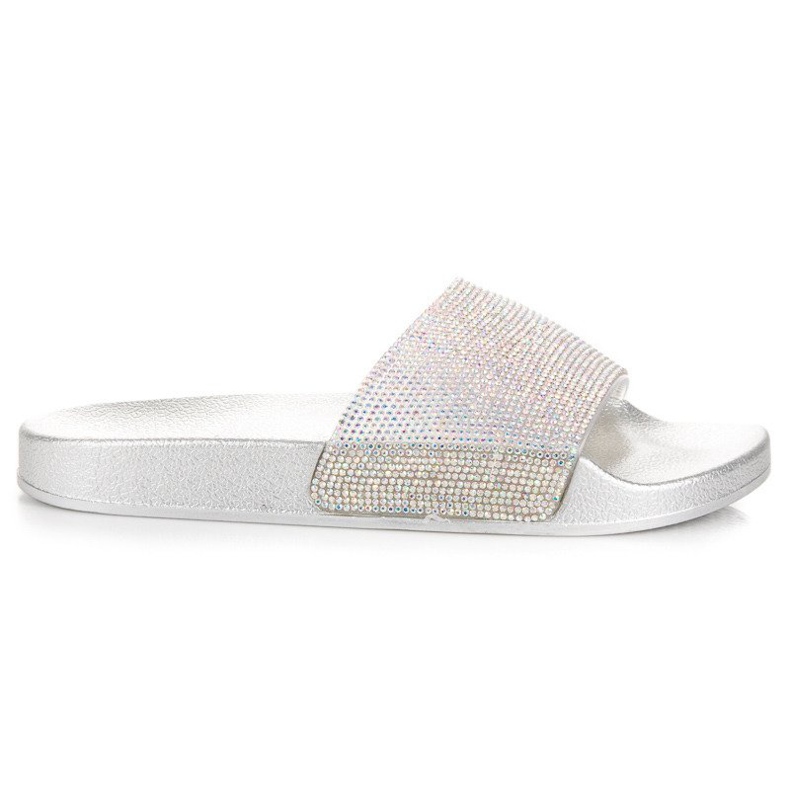 Bello Star Ciabatte con cristalli grigio