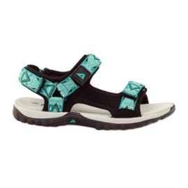 American Club Sandali con inserto in pelle americana 6102 verde nero