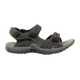 American Club Sandali con inserto in pelle americana 6201 grigio