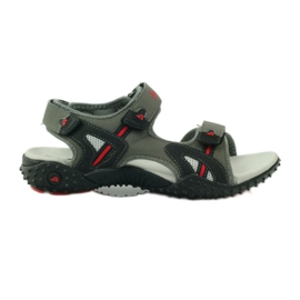 American Club Sandali con inserto in pelle americana 5267 grigio