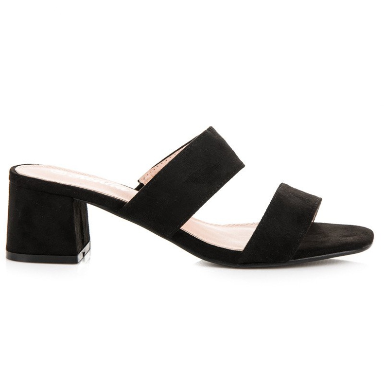 Renda Ciabatte in camoscio nero