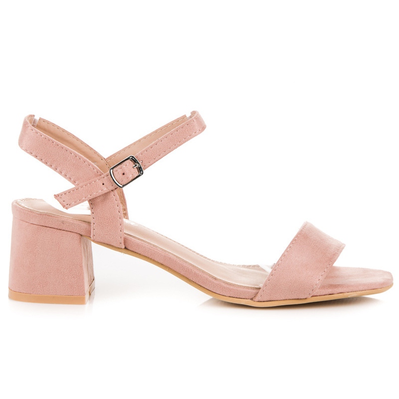 Renda Sandali con tacco alto rosa