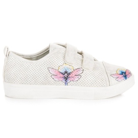 Sneakers bianche con velcro VINCEZA bianco