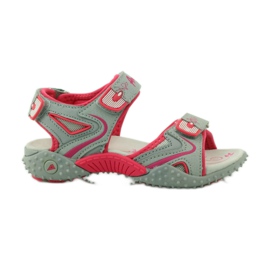 American Club Sandali con inserto in pelle americana 8580 multicolore grigio