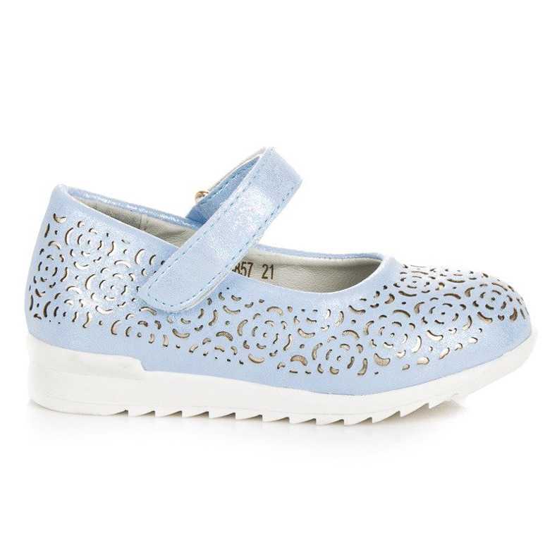 Ballerina blu su velcro VINCEZA