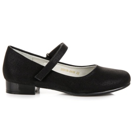 Ballerine in velcro Vinceza nero