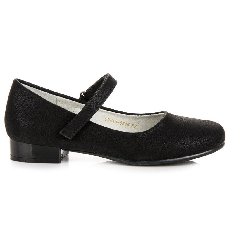 Ballerine in velcro Vinceza nero