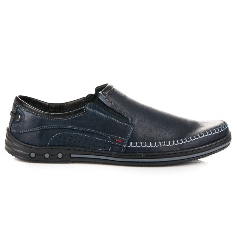 Mocassini slip-on lucca blu navy