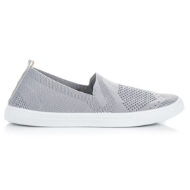 Sneakers slip-on Mckeylor in tessuto grigio