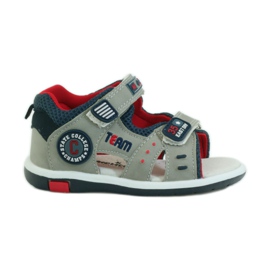 American Club Sandali con inserto in pelle americana 87297 blu navy grigio