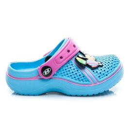 Hasby Pantofole crocsy A'LA blu