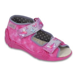 Scarpe da bambino Befado gialle 242P076 rosa