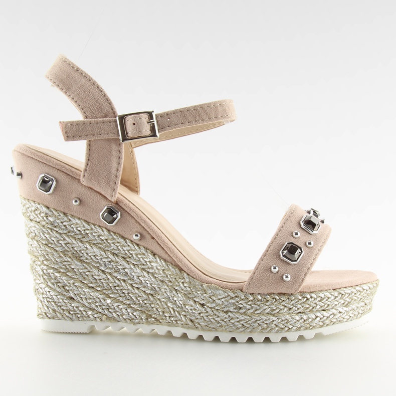 Espadrillas rosa su zeppe rosa TS-2730 Rosa