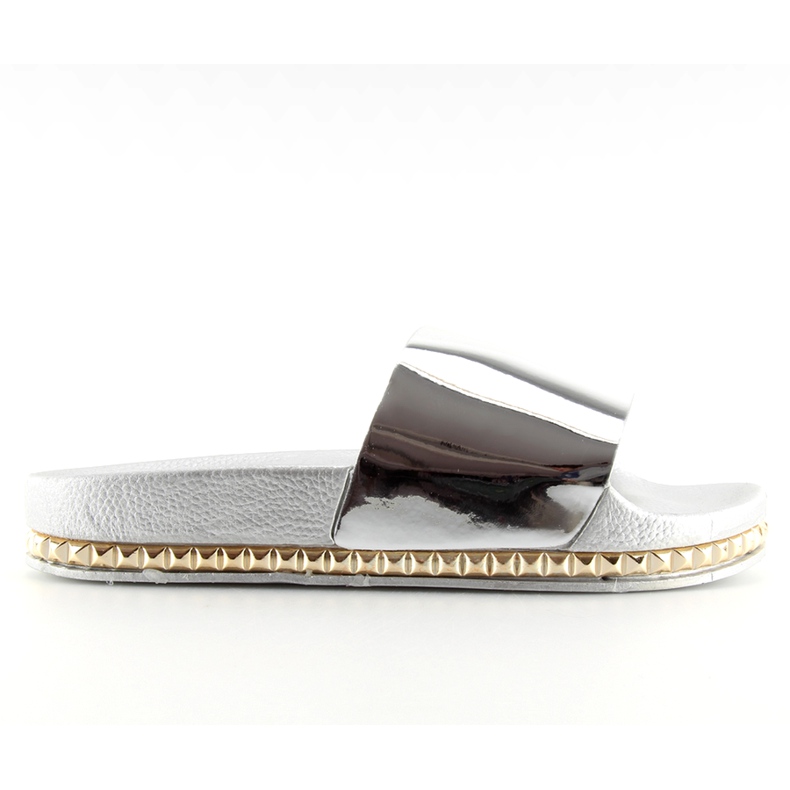 Ciabatte da donna argento N-29 argento grigio