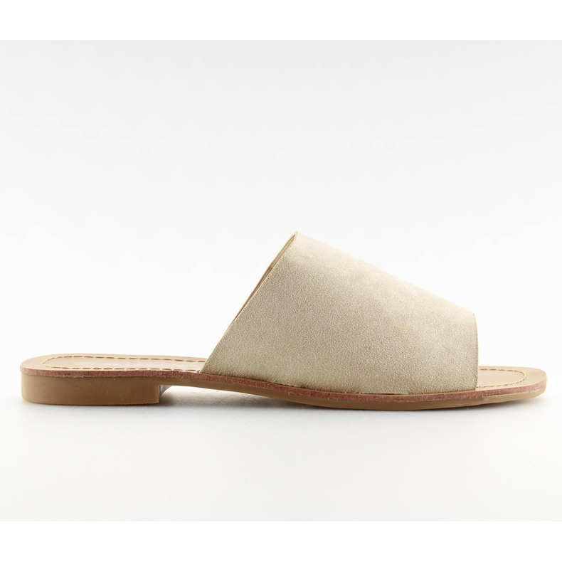 H8-116 Pantofole beige dritte beige
