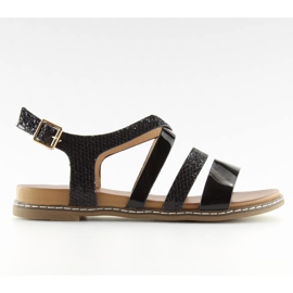Sandali neri da donna J80-1 neri nero