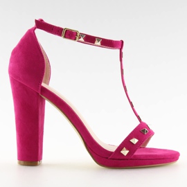 Sandali sul post fucsia A03 fucsia rosa