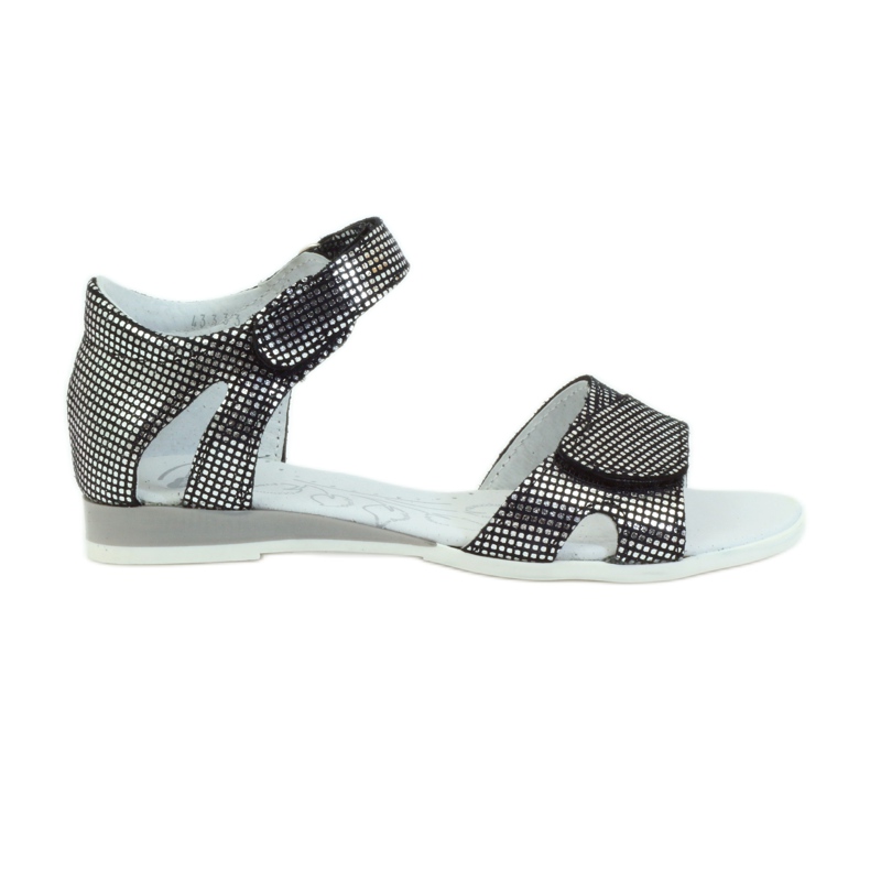 Sandali argento pois Ren But 4333 nero grigio