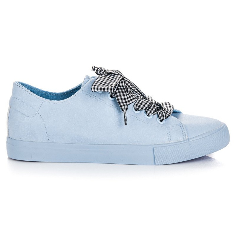 Ideal Shoes Sneakers Blu Con Frange