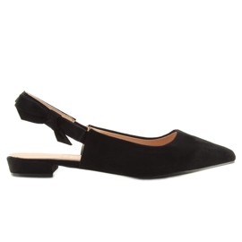 Ballerine nere con tacco alto nere 100-879SA nero