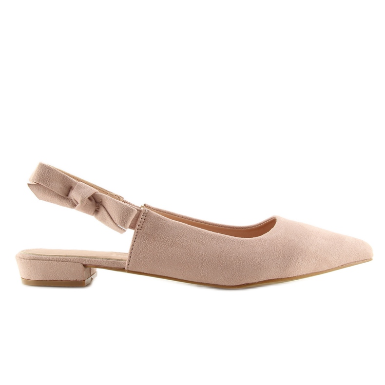 Ballerine tacco aperto rosa 100-879SA