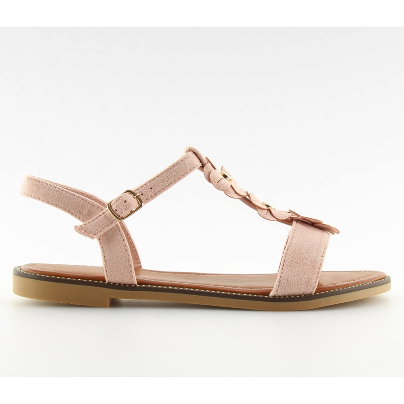 Sandali da donna in camoscio rosa WL-001