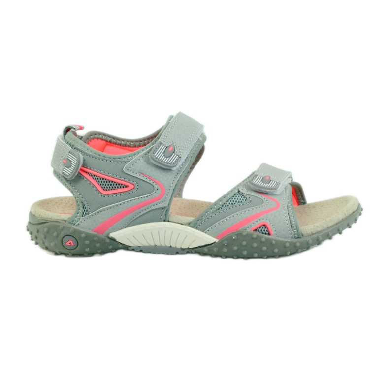American Club Sandali con inserto in pelle americana 1707 grigio arancia