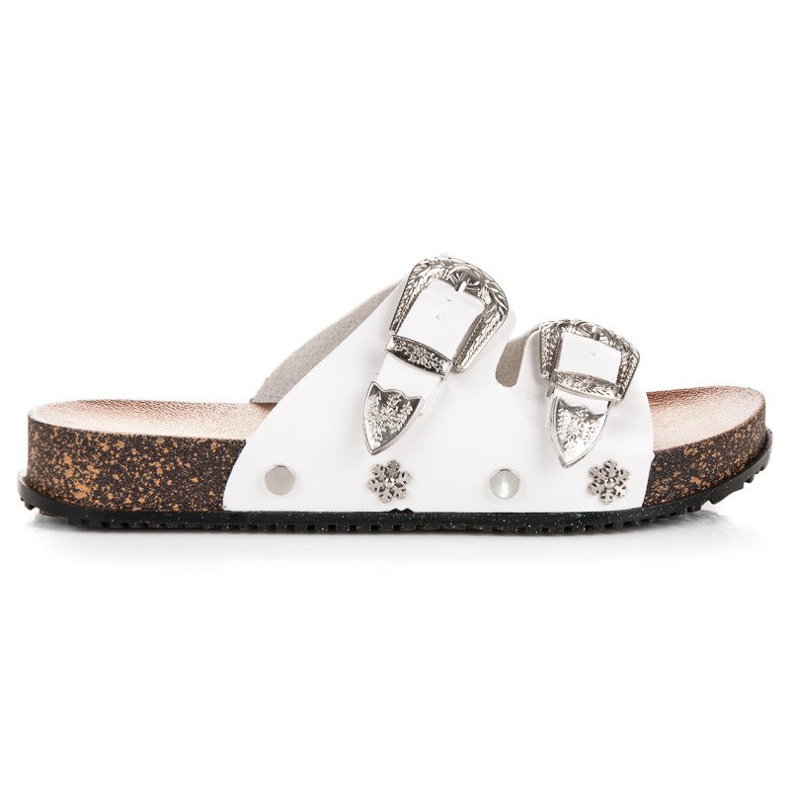 Seastar Ciabatte bianche con fibbie bianca