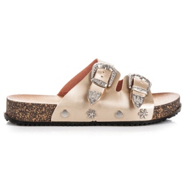 Seastar Ciabatte dorate con fibbie d'oro