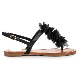 Seastar Sandali alla moda con fibbia nero