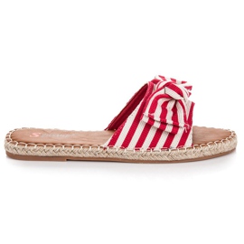 Seastar Eleganti infradito a righe rosso