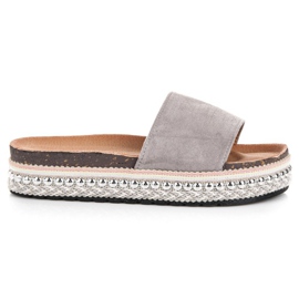 Seastar Ciabatte boho alla moda grigio
