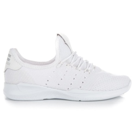 Sneakers bianche senza lacci bianco