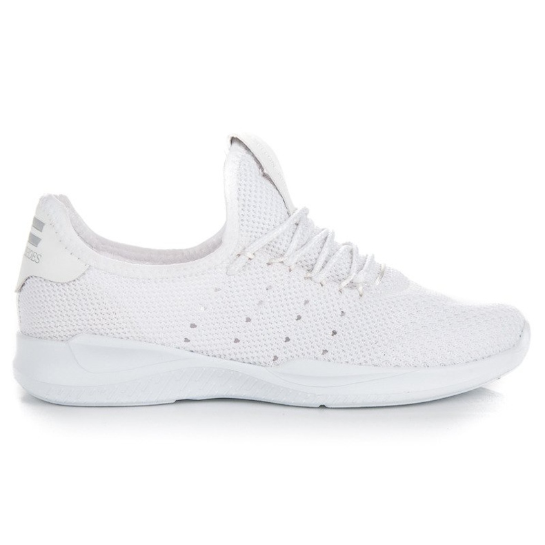 Sneakers bianche senza lacci bianca