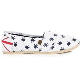 McKey Espadrillas slip-on alla moda bianco blu navy