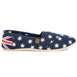 McKey Espadrillas slip-on alla moda bianca blu navy