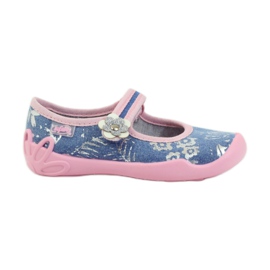 Befado scarpe per bambini ballerine pantofole 114x280 rosa grigio blu