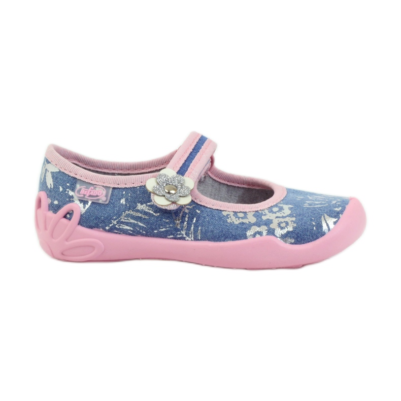 Befado scarpe per bambini ballerine pantofole 114x280 rosa grigio blu