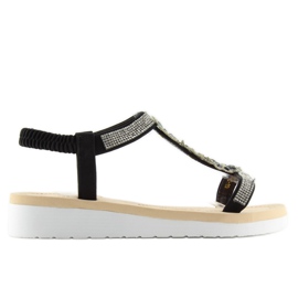 Sandali neri da donna WSJ-49 neri nero