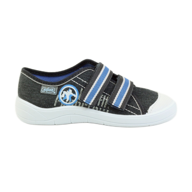 Befado scarpe per bambini, scarpe da ginnastica, pantofole 672x059 grigio blu