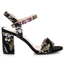 Seastar Sandali casual con tacco alto nero