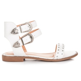 Seastar Sandali piatti bianchi bianco