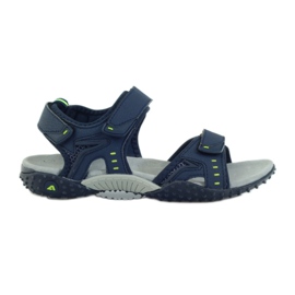 American Club Sandali con inserto in pelle americana 1715 blu navy