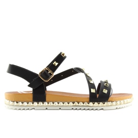 Sandali neri da donna WSJ-51 neri nero