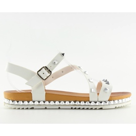Sandali da donna bianchi WSJ-51 White bianca